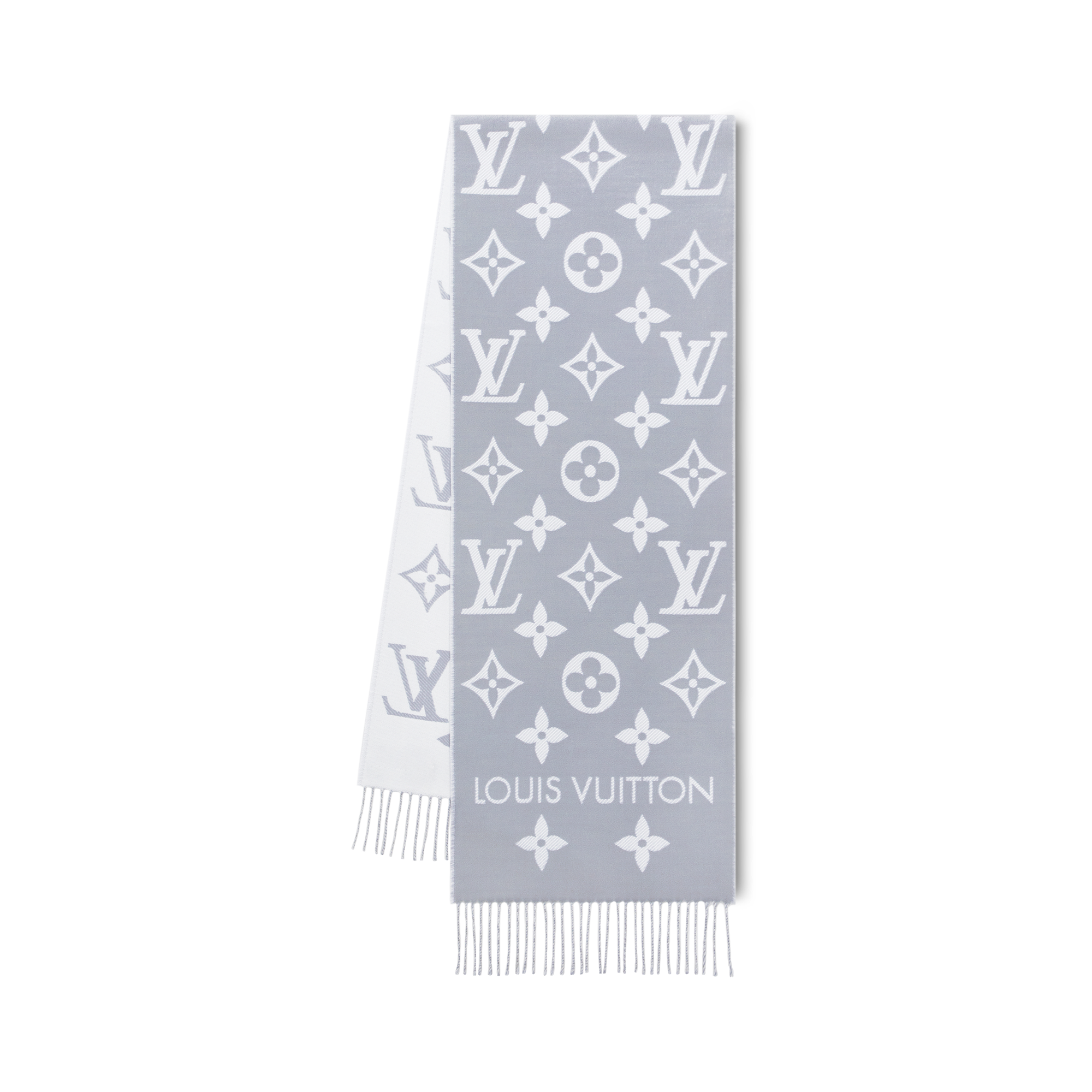 Louis vuitton store grey monogram scarf